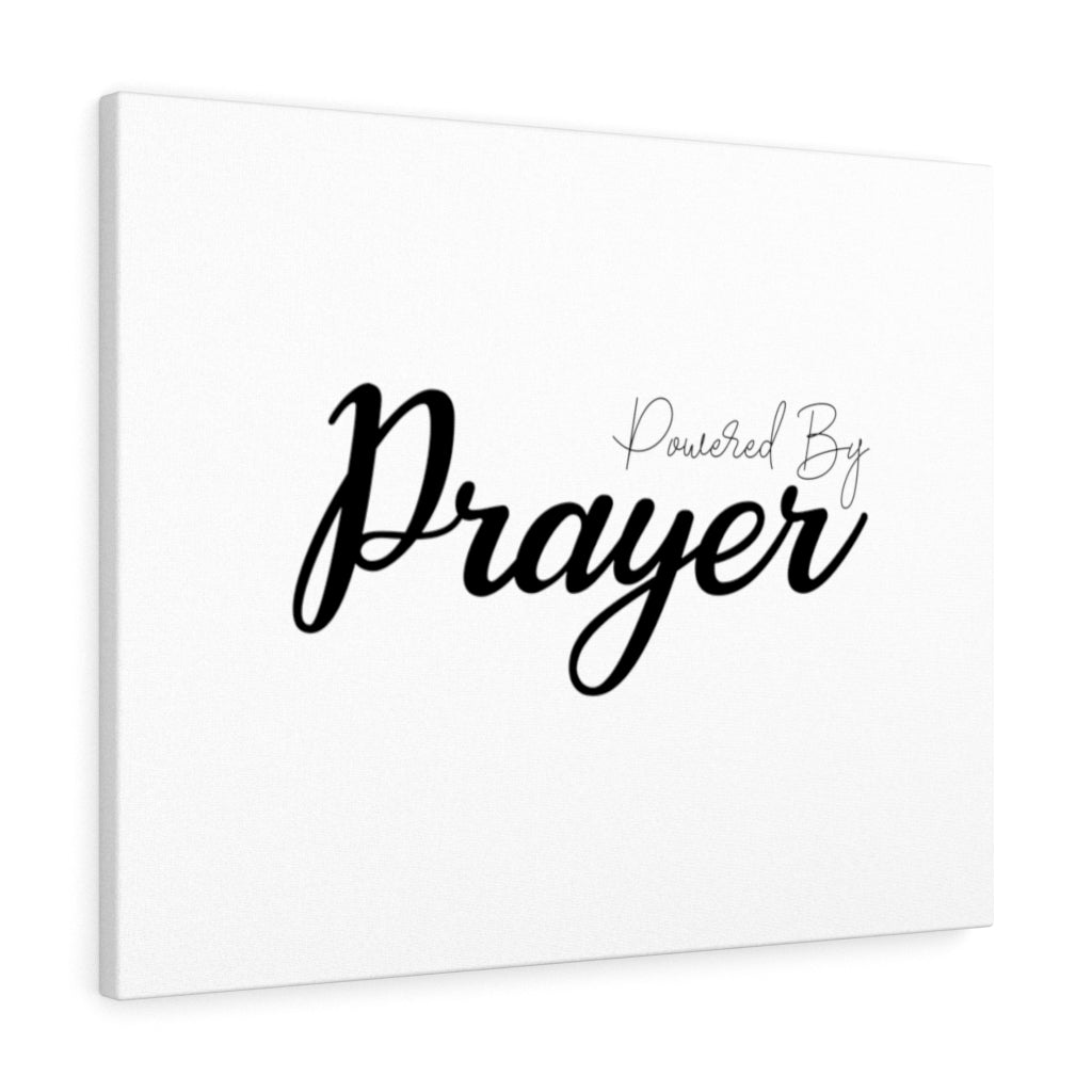 Scripture Walls Powered By Prayer Bible Verse Canvas Christian Wall Art Ready to Hang Unframed-Express Your Love Gifts