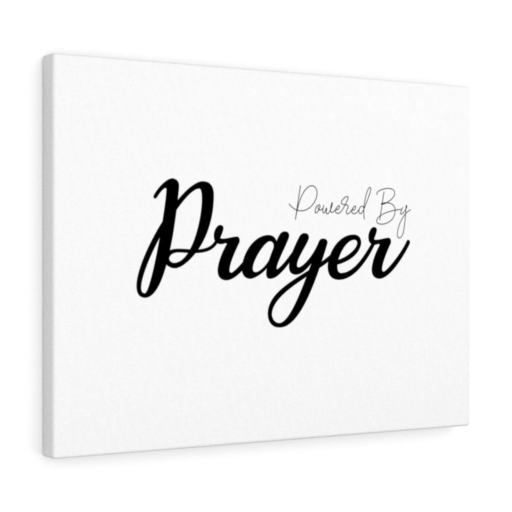 Scripture Walls Powered By Prayer Bible Verse Canvas Christian Wall Art Ready to Hang Unframed-Express Your Love Gifts