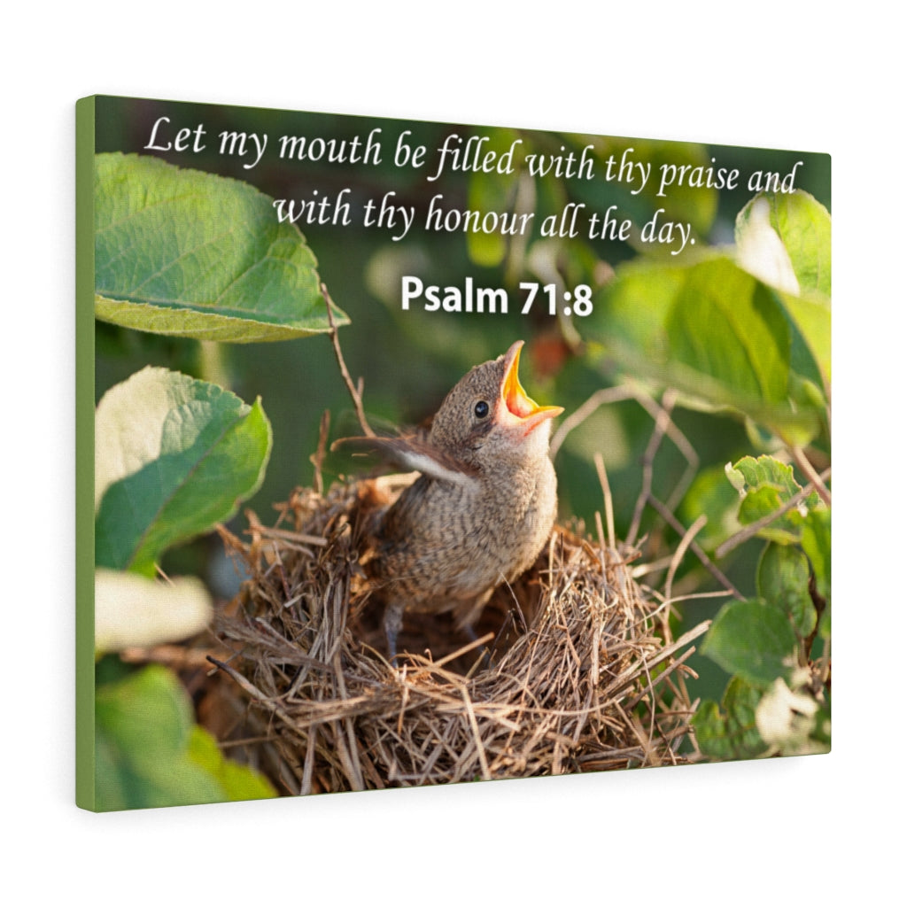 Scripture Walls Praise and Honour Psalm 71:8 Christian Home Decor Bible Art Unframed-Express Your Love Gifts