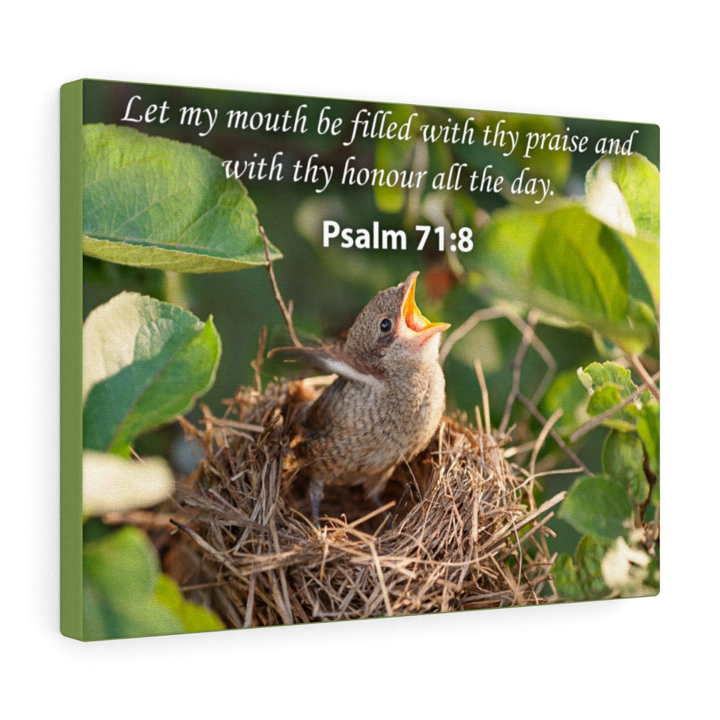 Scripture Walls Praise and Honour Psalm 71:8 Christian Home Decor Bible Art Unframed-Express Your Love Gifts