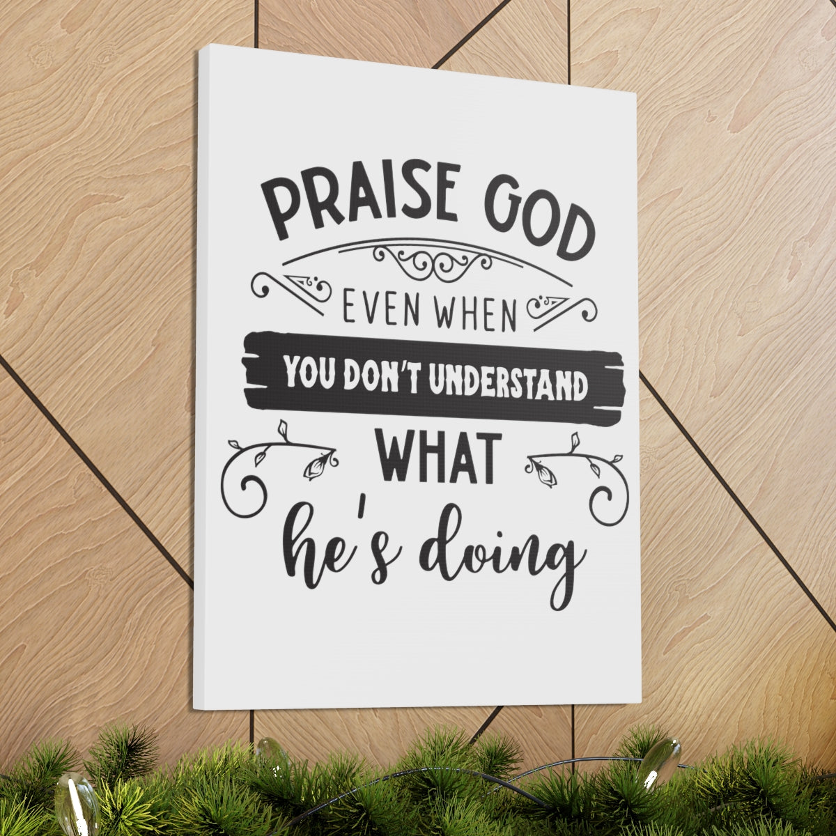Scripture Walls Praise God Even Psalm 103:1 Christian Wall Art Print Ready to Hang Unframed-Express Your Love Gifts
