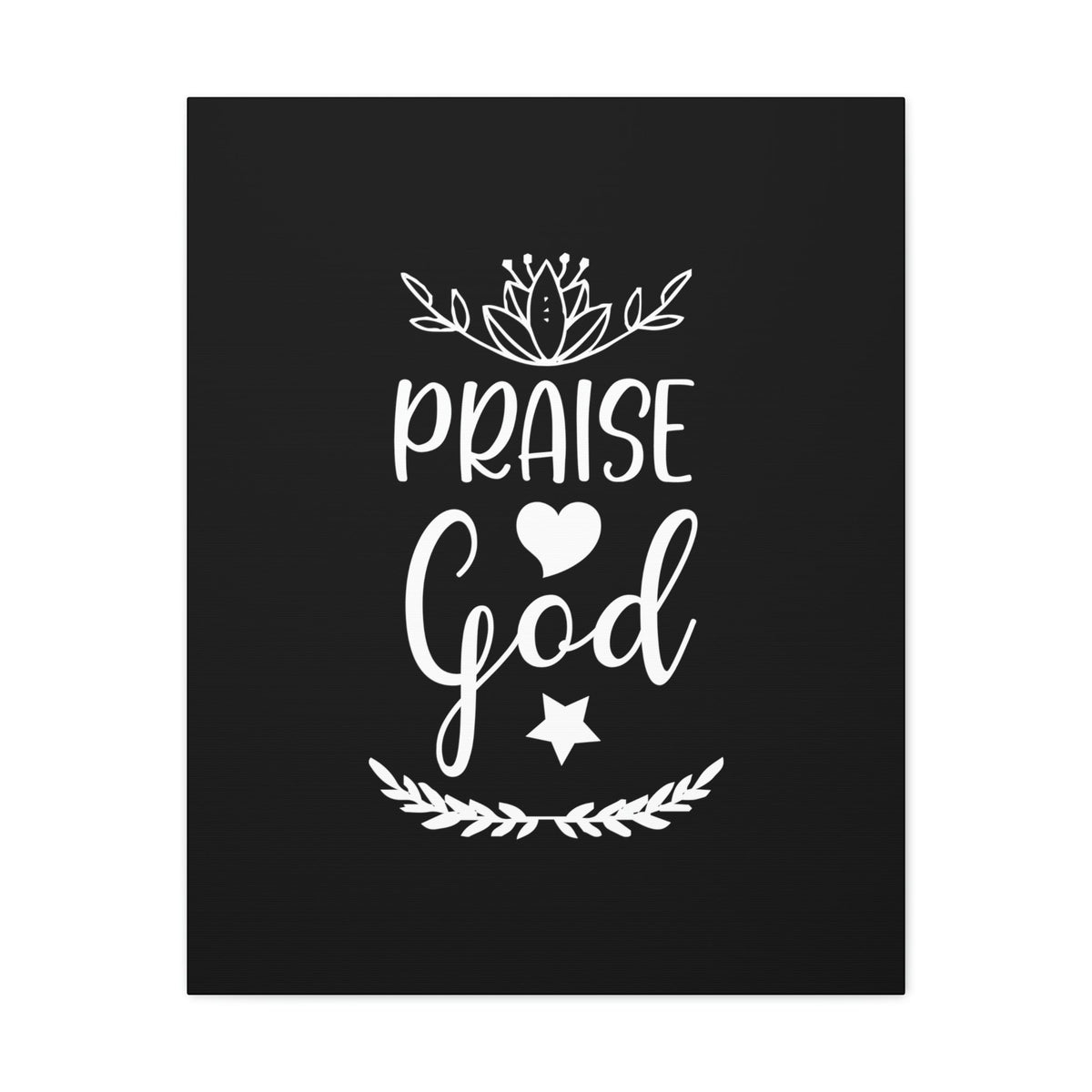 Scripture Walls Praise God Hebrews 13:15 White Christian Wall Art Bible Verse Print Ready to Hang Unframed-Express Your Love Gifts