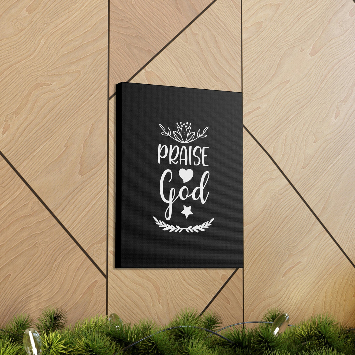 Scripture Walls Praise God Hebrews 13:15 White Christian Wall Art Bible Verse Print Ready to Hang Unframed-Express Your Love Gifts