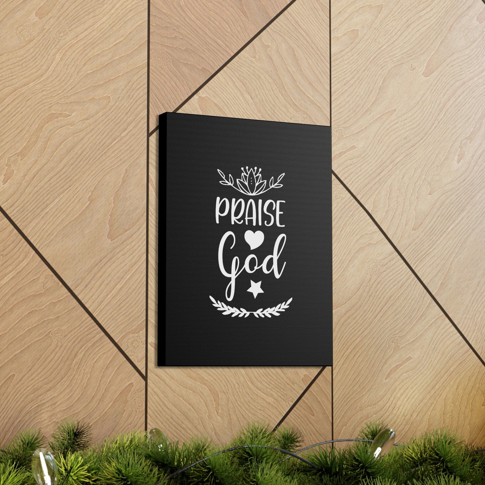 Scripture Walls Praise God Hebrews 13:15 White Christian Wall Art Bible Verse Print Ready to Hang Unframed-Express Your Love Gifts