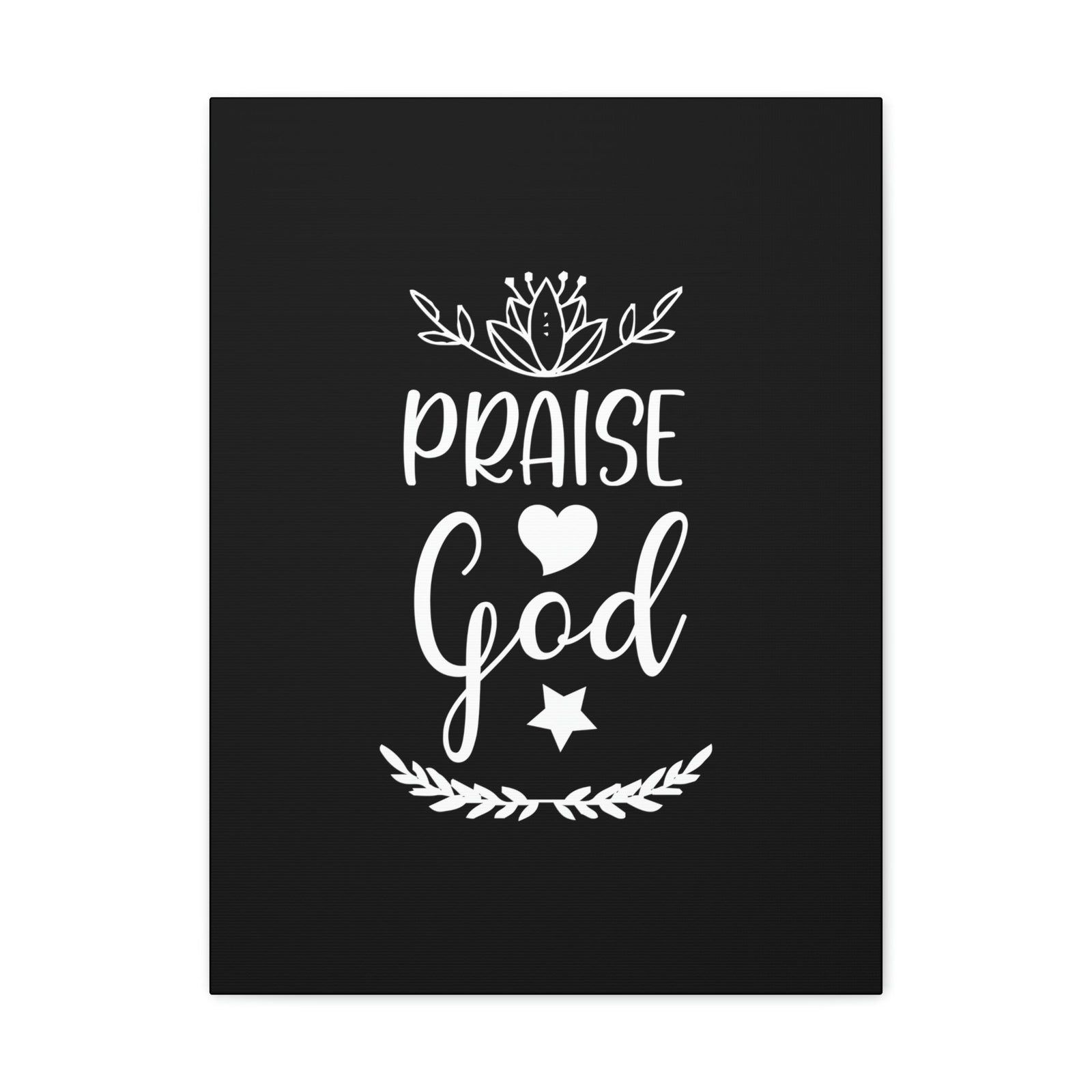 Scripture Walls Praise God Hebrews 13:15 White Christian Wall Art Bible Verse Print Ready to Hang Unframed-Express Your Love Gifts