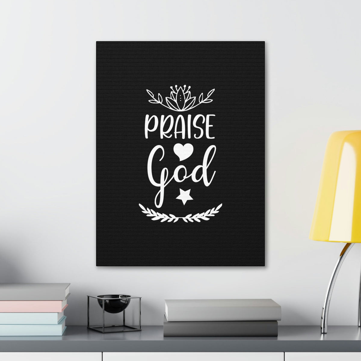 Scripture Walls Praise God Hebrews 13:15 White Christian Wall Art Bible Verse Print Ready to Hang Unframed-Express Your Love Gifts