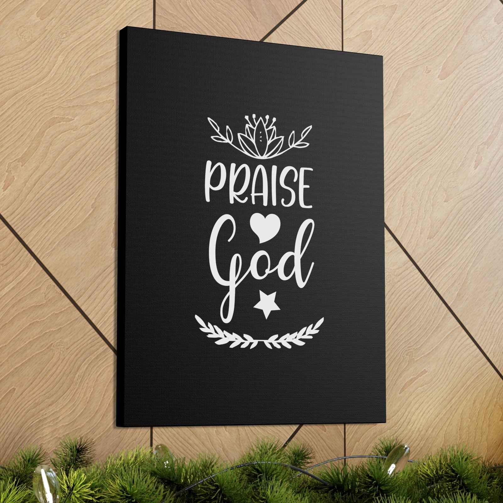 Scripture Walls Praise God Hebrews 13:15 White Christian Wall Art Bible Verse Print Ready to Hang Unframed-Express Your Love Gifts