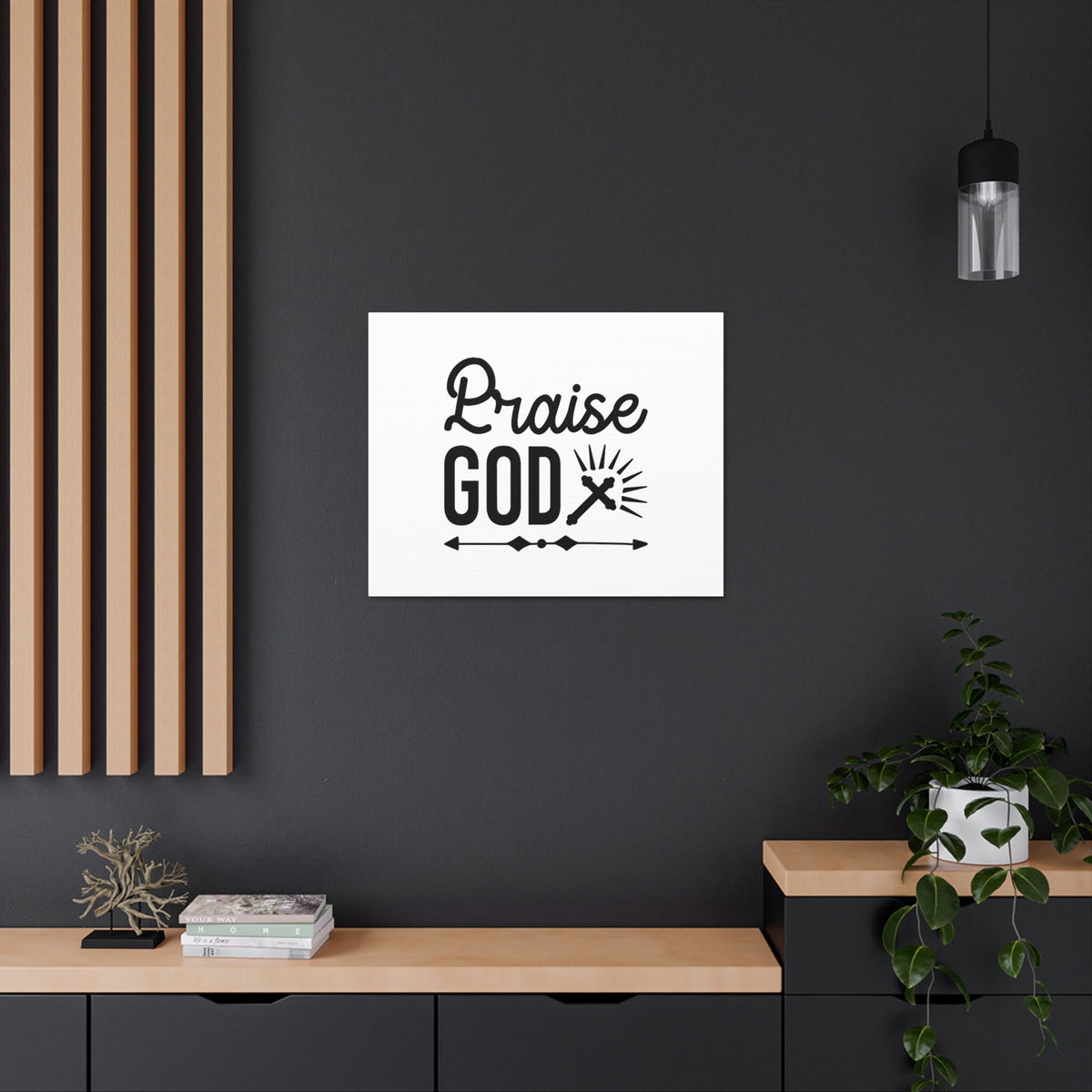 Scripture Walls Praise God Hebrews 13:15 Christian Wall Art Bible Verse Print Ready to Hang Unframed-Express Your Love Gifts