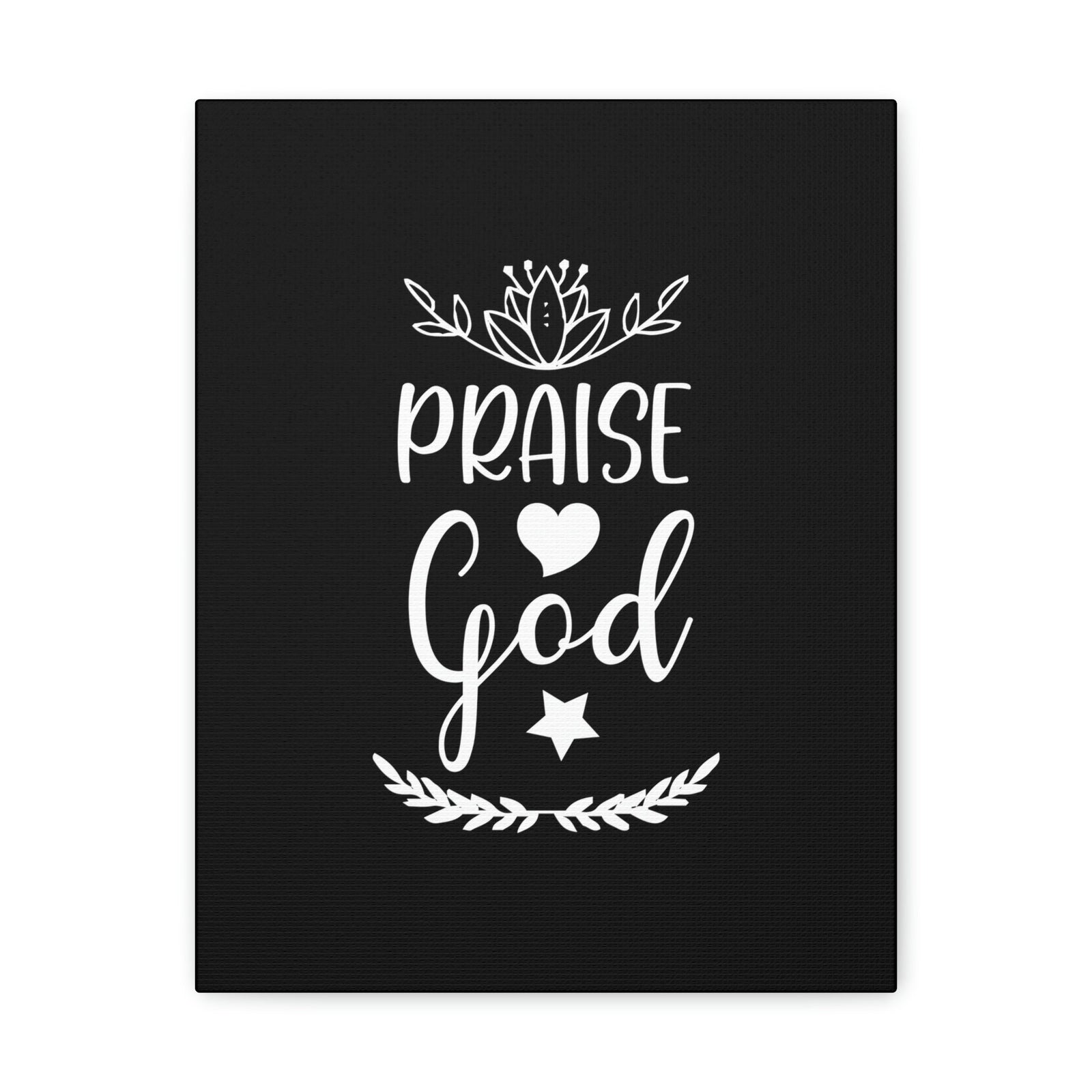 Scripture Walls Praise God Hebrews 13:15 White Christian Wall Art Bible Verse Print Ready to Hang Unframed-Express Your Love Gifts