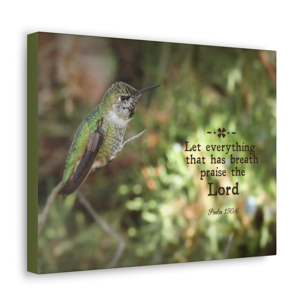 Scripture Walls Praise The Lord Psalm 150:6 Bible Verse Canvas Christian Wall Art Bible Verse Print Ready To Hang Unframed-Express Your Love Gifts