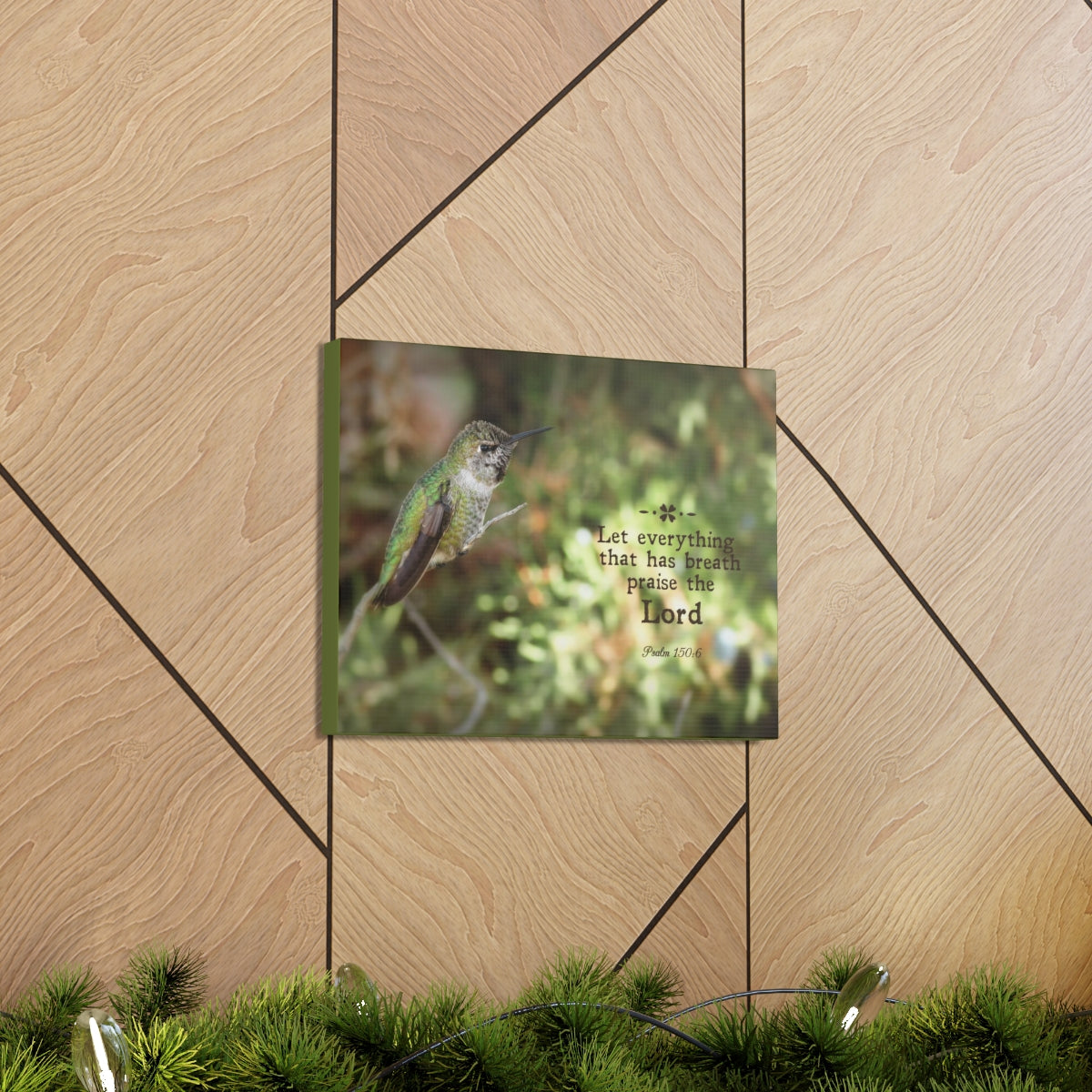 Scripture Walls Praise The Lord Psalm 150:6 Bible Verse Canvas Christian Wall Art Bible Verse Print Ready To Hang Unframed-Express Your Love Gifts