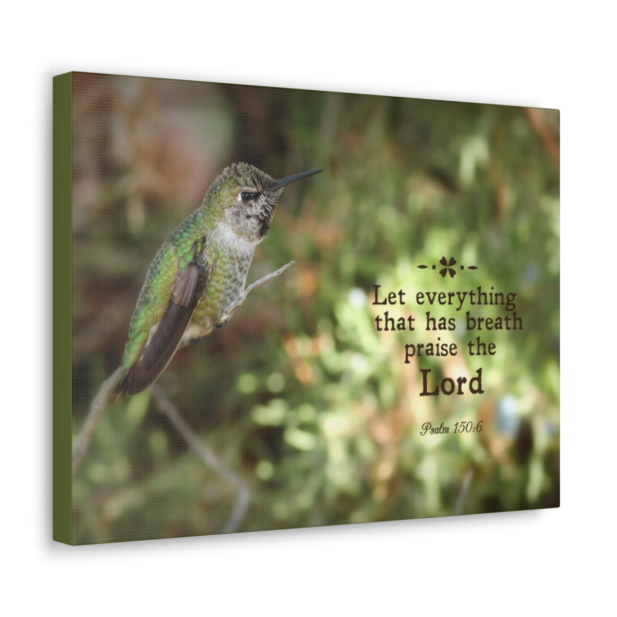 Scripture Walls Praise The Lord Psalm 150:6 Bible Verse Canvas Christian Wall Art Bible Verse Print Ready To Hang Unframed-Express Your Love Gifts