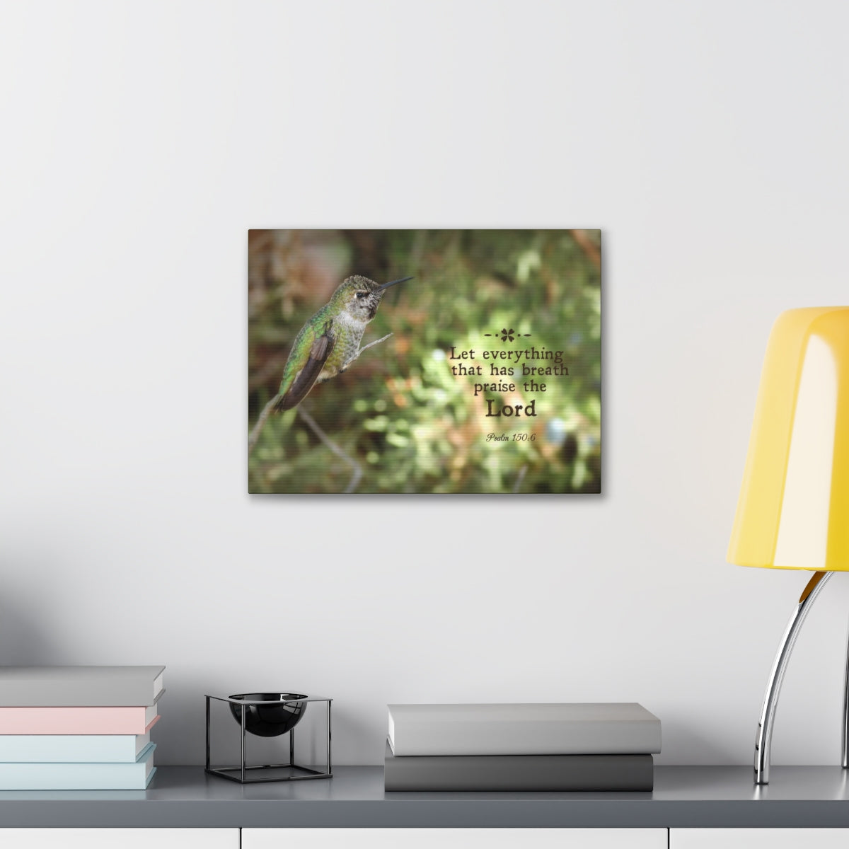 Scripture Walls Praise The Lord Psalm 150:6 Bible Verse Canvas Christian Wall Art Bible Verse Print Ready To Hang Unframed-Express Your Love Gifts