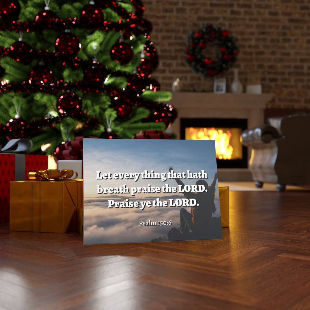 Scripture Walls Praise The Lord Psalm 150:6 Bible Verse Canvas Christian Wall Art Ready to Hang Unframed-Express Your Love Gifts