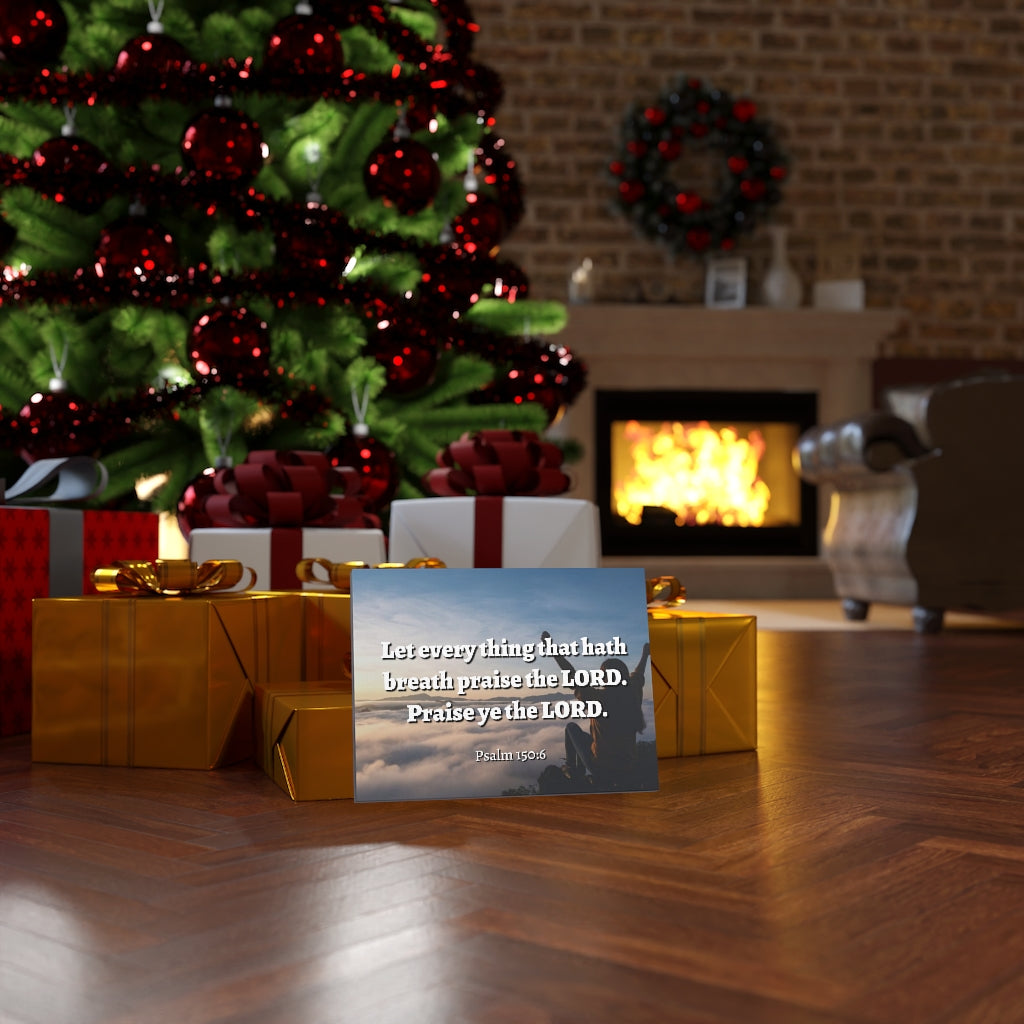 Scripture Walls Praise The Lord Psalm 150:6 Bible Verse Canvas Christian Wall Art Ready to Hang Unframed-Express Your Love Gifts