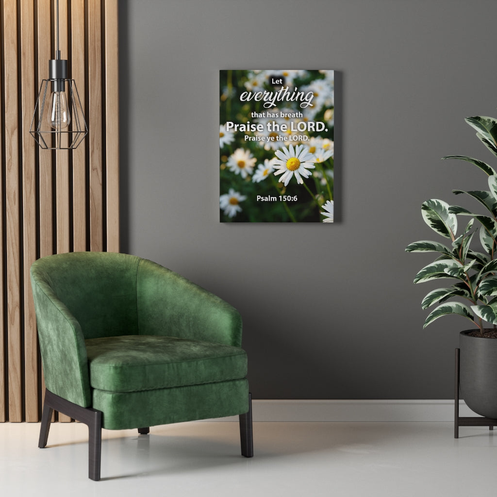 Scripture Walls Praise The Lord Psalm 150:6 Christian Home Decor Bible Art Unframed-Express Your Love Gifts