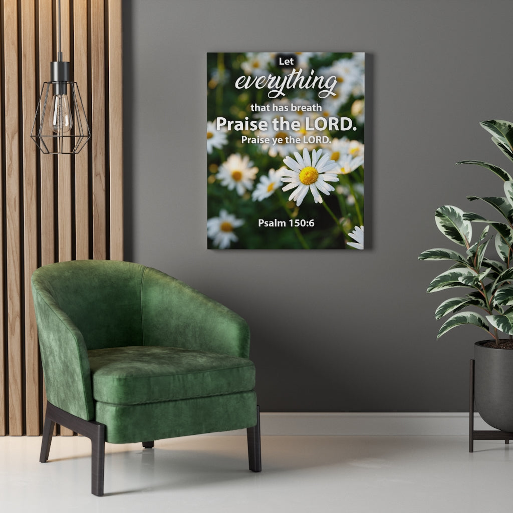 Scripture Walls Praise The Lord Psalm 150:6 Christian Home Decor Bible Art Unframed-Express Your Love Gifts