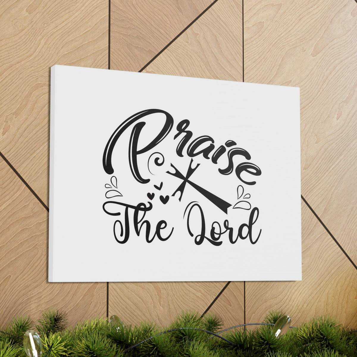 Scripture Walls Praise The Lord Psalm 150:6 Cross Christian Wall Art Bible Verse Print Ready to Hang Unframed-Express Your Love Gifts