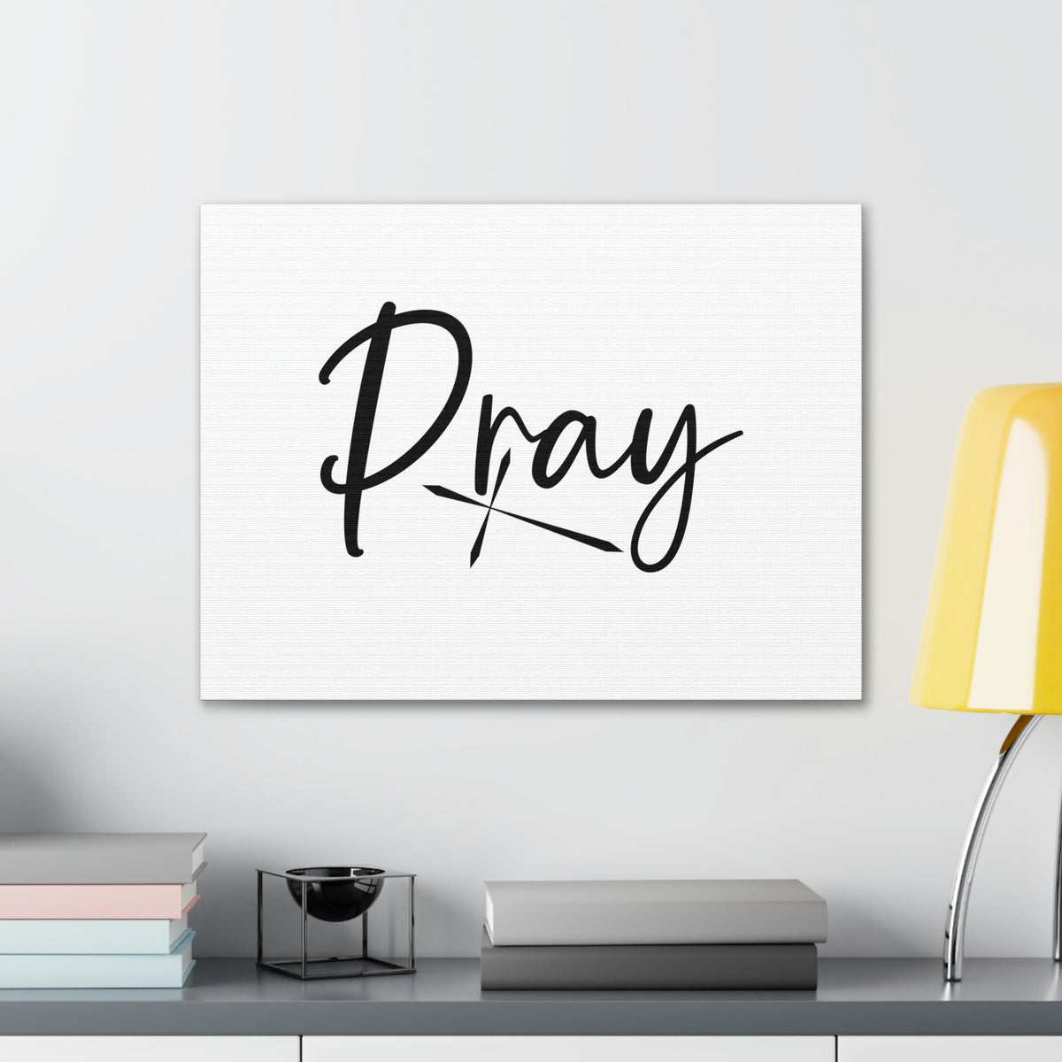Scripture Walls Pray 1 Thessalonians 5:17 Sharp Cross Christian Wall Art Bible Verse Print Ready to Hang Unframed-Express Your Love Gifts