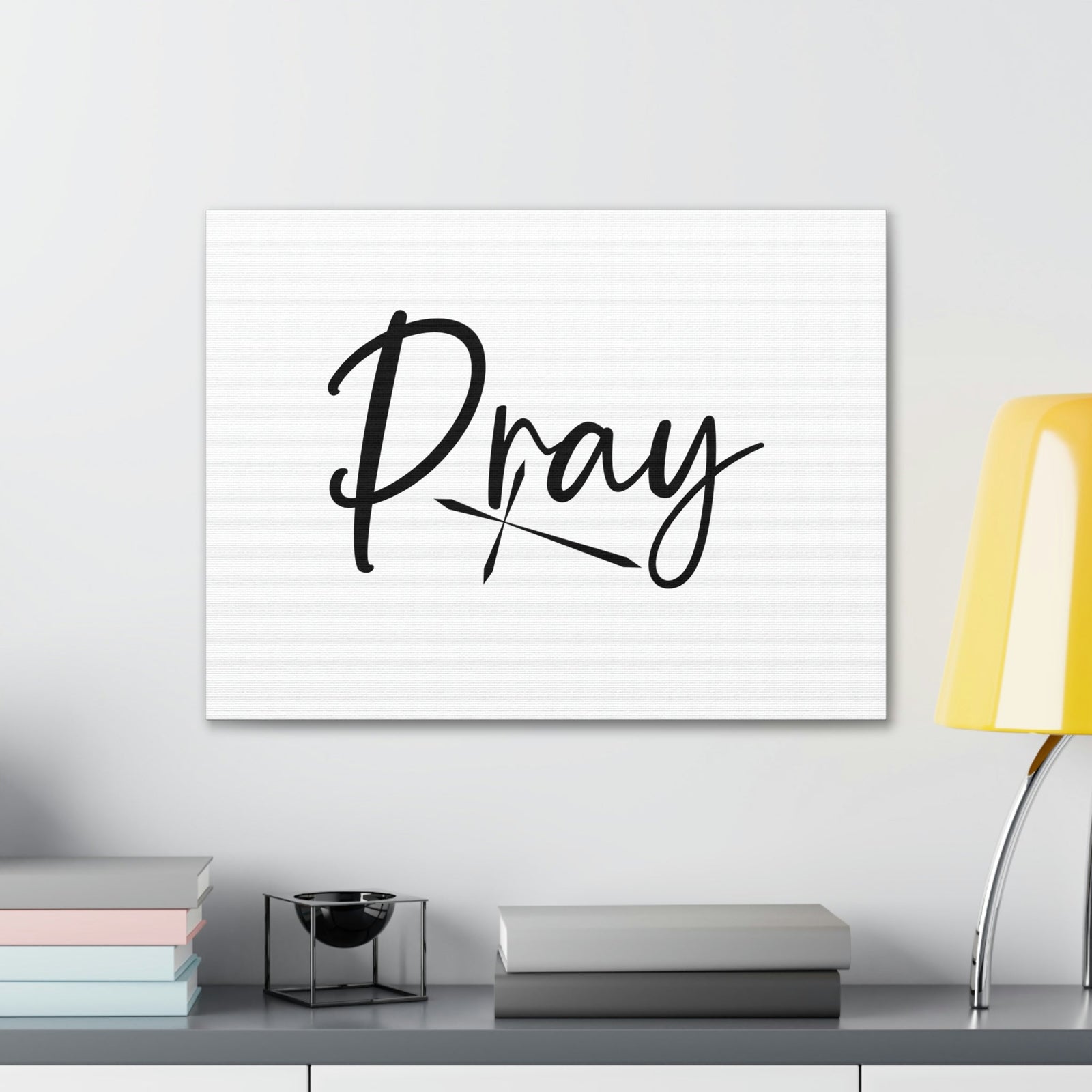 Scripture Walls Pray 1 Thessalonians 5:17 Sharp Cross Christian Wall Art Bible Verse Print Ready to Hang Unframed-Express Your Love Gifts