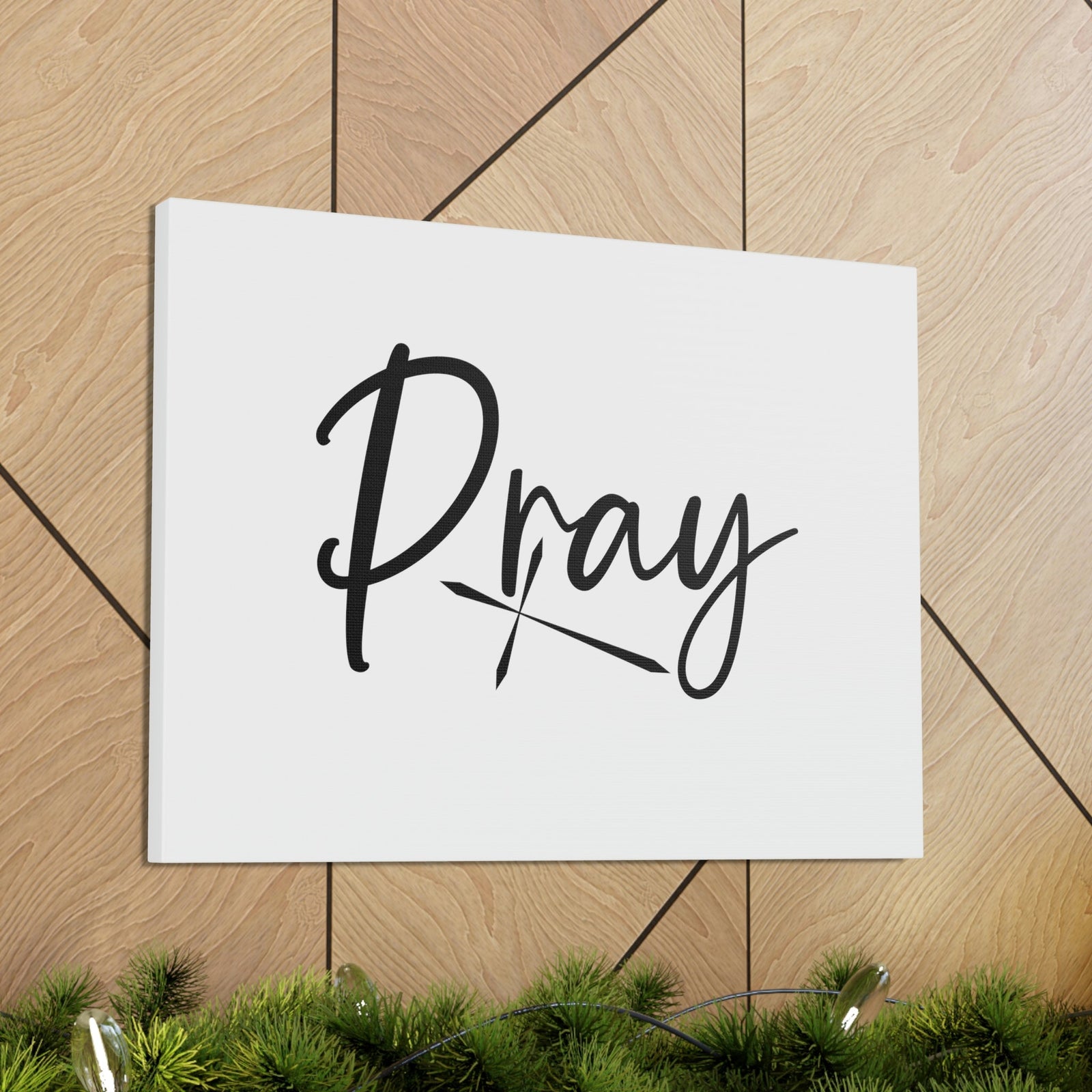 Scripture Walls Pray 1 Thessalonians 5:17 Sharp Cross Christian Wall Art Bible Verse Print Ready to Hang Unframed-Express Your Love Gifts