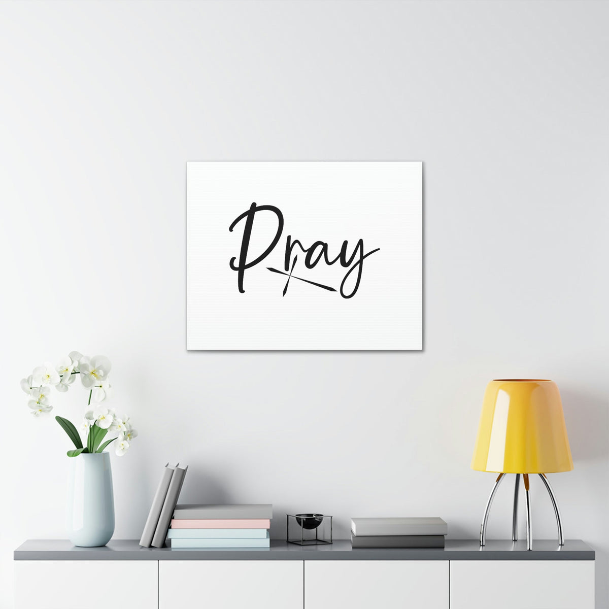 Scripture Walls Pray 1 Thessalonians 5:17 Sharp Cross Christian Wall Art Bible Verse Print Ready to Hang Unframed-Express Your Love Gifts