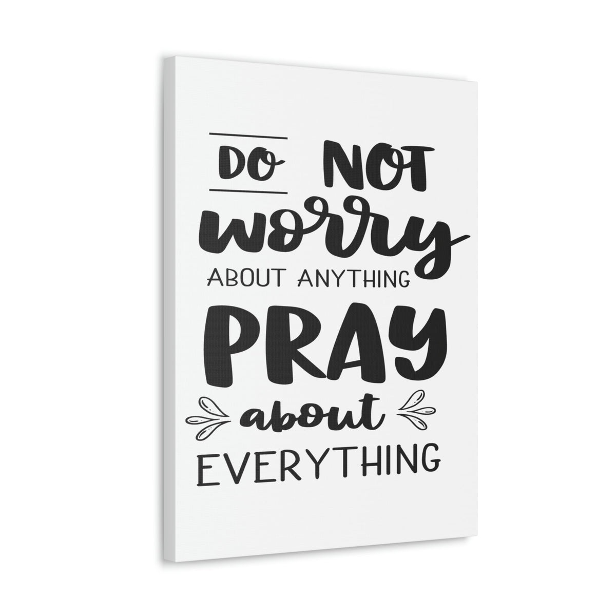 Scripture Walls Pray About Anything Philippians 4:7 Christian Wall Art Print Ready to Hang Unframed-Express Your Love Gifts