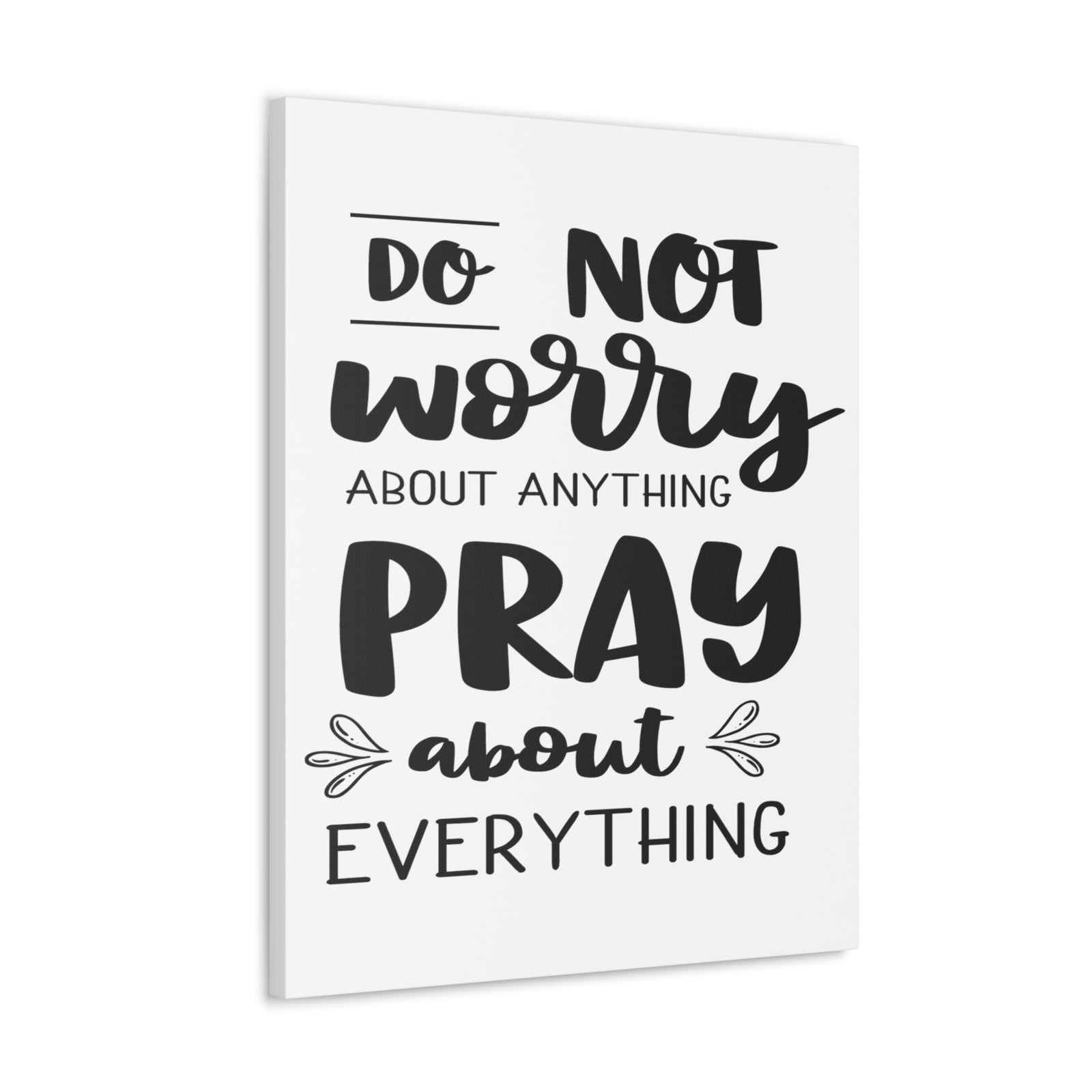 Scripture Walls Pray About Anything Philippians 4:7 Christian Wall Art Print Ready to Hang Unframed-Express Your Love Gifts