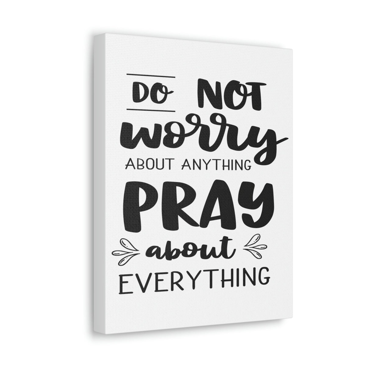 Scripture Walls Pray About Anything Philippians 4:7 Christian Wall Art Print Ready to Hang Unframed-Express Your Love Gifts
