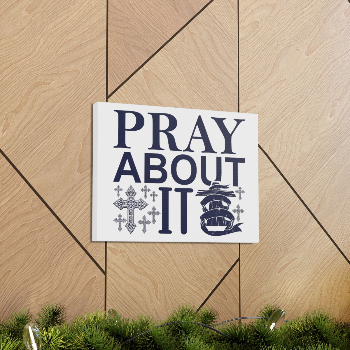 Scripture Walls Pray About It 1 Thessalonians 5:16-18 Christian Wall Art Print Ready to Hang Unframed-Express Your Love Gifts