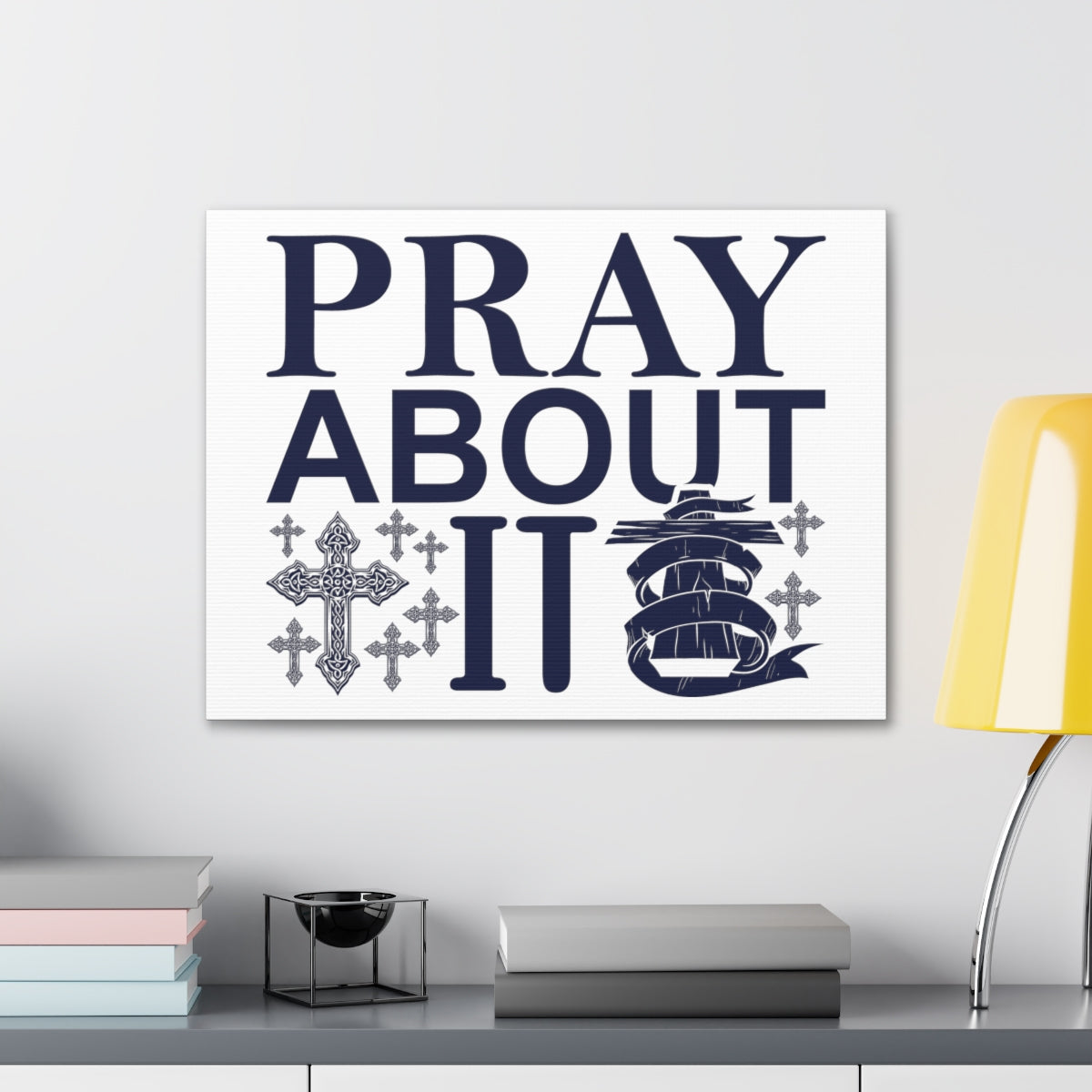 Scripture Walls Pray About It 1 Thessalonians 5:16-18 Christian Wall Art Print Ready to Hang Unframed-Express Your Love Gifts
