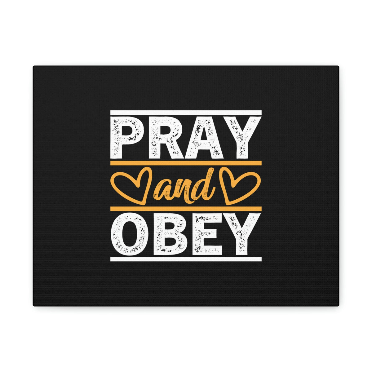 Scripture Walls Pray And Obey Acts 5:29 Hearts Christian Wall Art Bible Verse Print Ready to Hang Unframed-Express Your Love Gifts