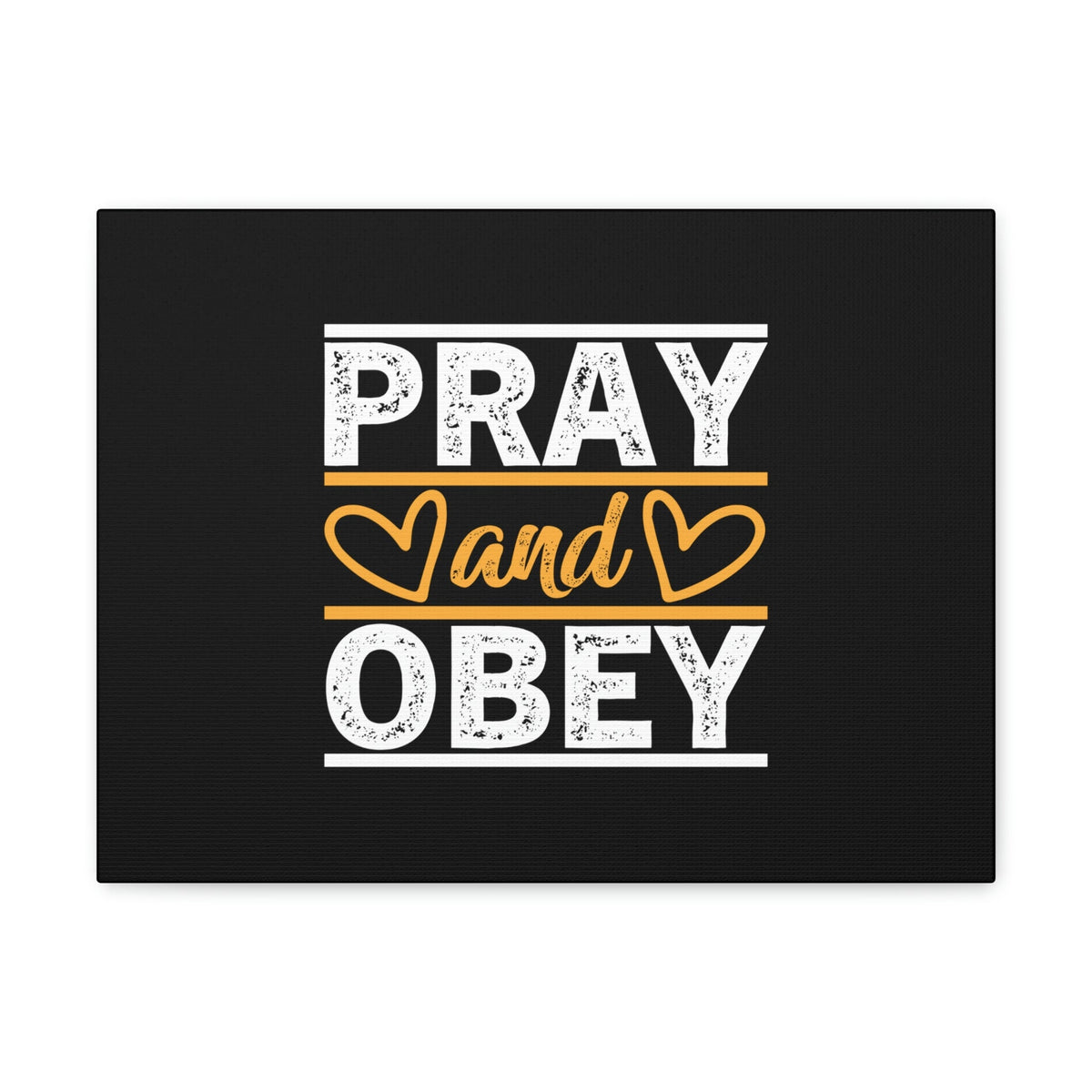 Scripture Walls Pray And Obey Acts 5:29 Hearts Christian Wall Art Bible Verse Print Ready to Hang Unframed-Express Your Love Gifts