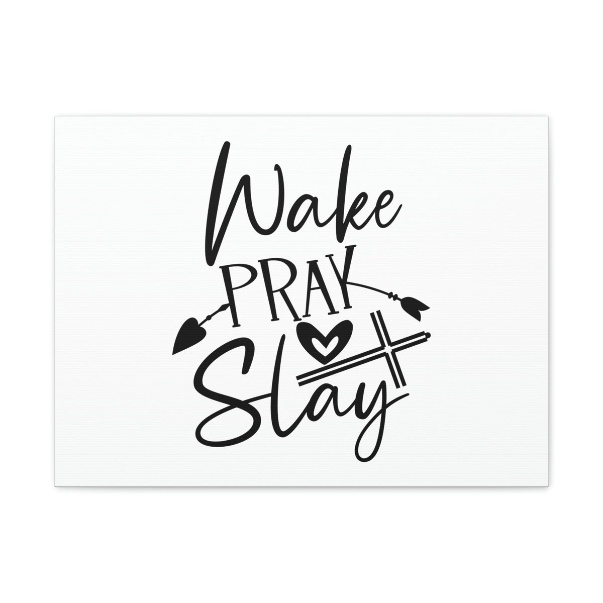 Scripture Walls Pray & Slay Luke 21:36 Arrow Heart Christian Wall Art Bible Verse Print Ready to Hang Unframed-Express Your Love Gifts