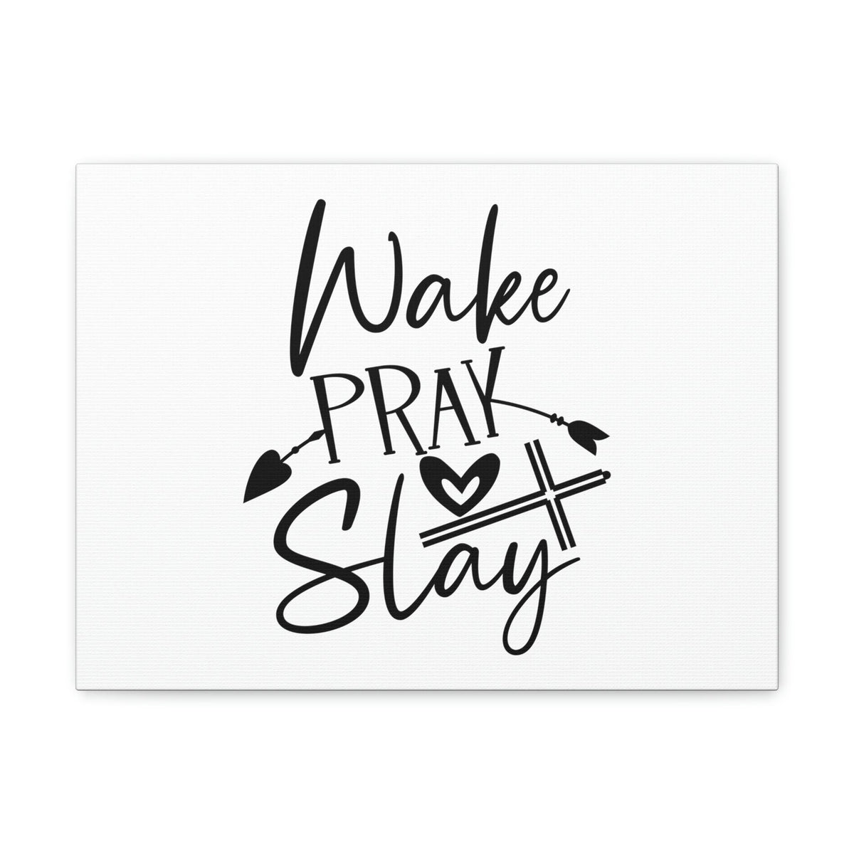 Scripture Walls Pray & Slay Luke 21:36 Arrow Heart Christian Wall Art Bible Verse Print Ready to Hang Unframed-Express Your Love Gifts