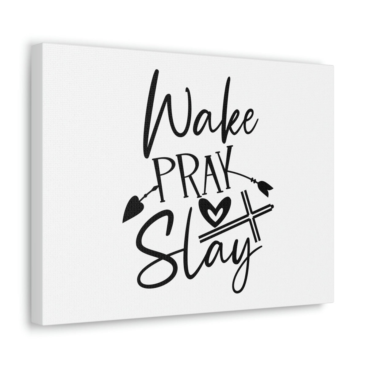 Scripture Walls Pray & Slay Luke 21:36 Arrow Heart Christian Wall Art Bible Verse Print Ready to Hang Unframed-Express Your Love Gifts