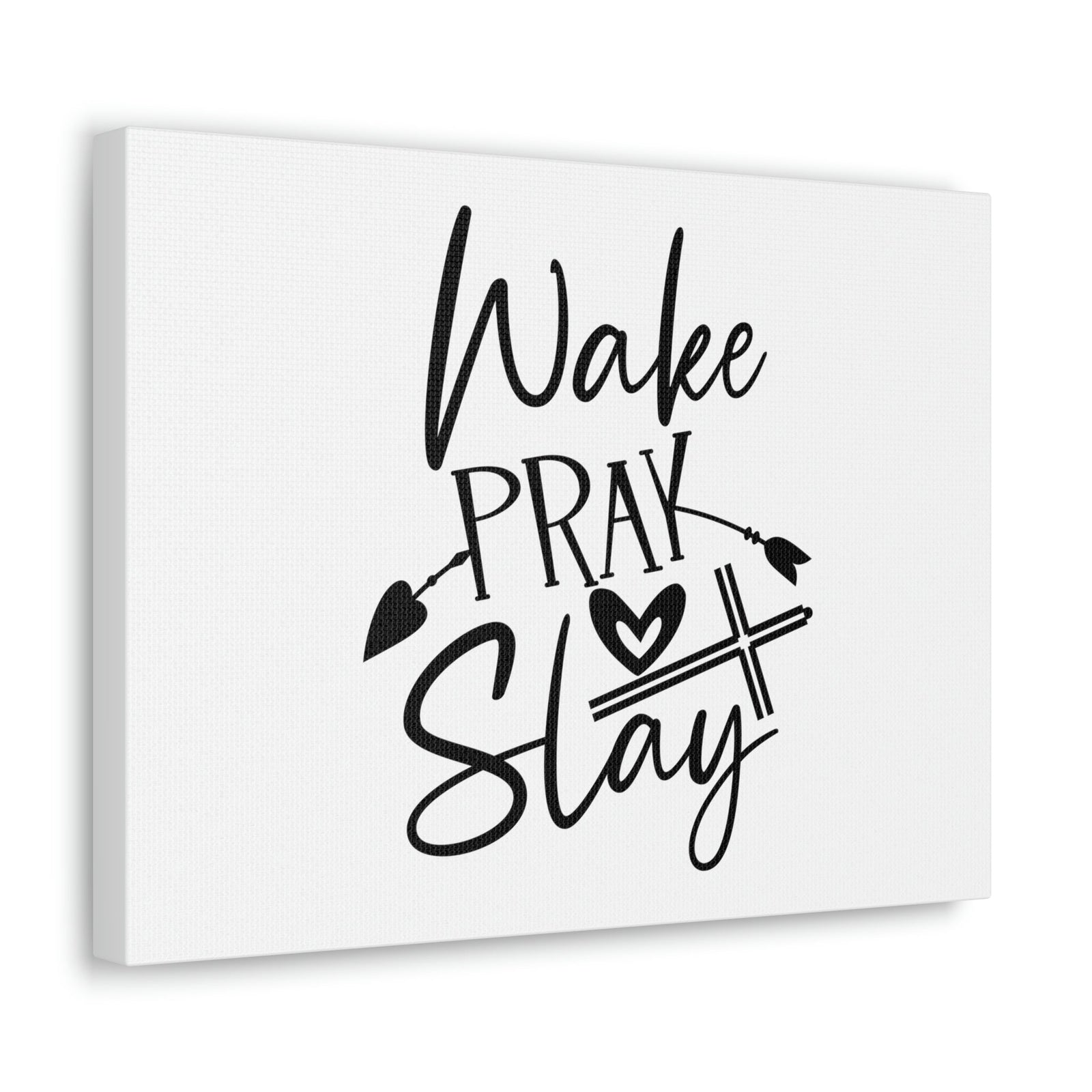 Scripture Walls Pray & Slay Luke 21:36 Arrow Heart Christian Wall Art Bible Verse Print Ready to Hang Unframed-Express Your Love Gifts