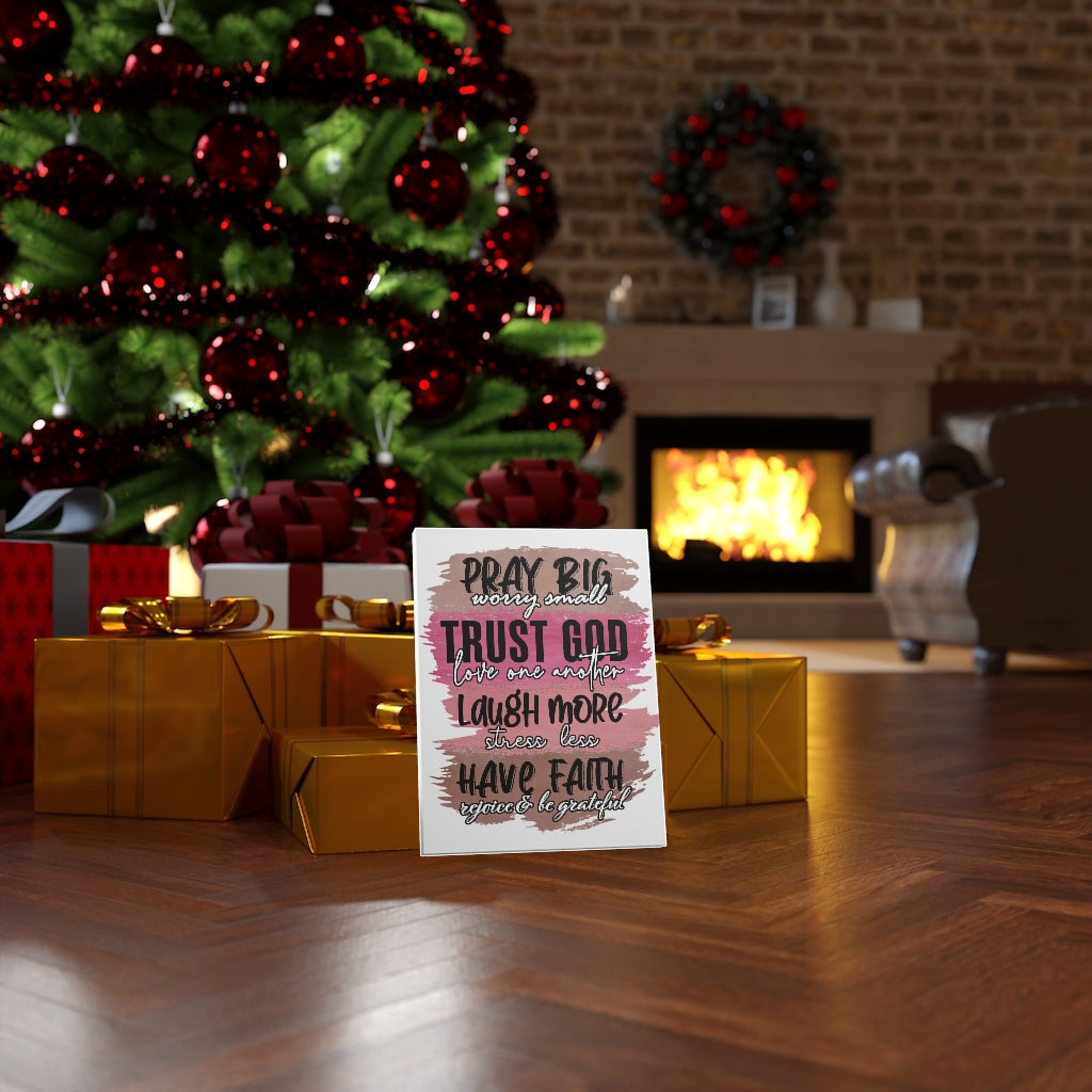 Scripture Walls Pray Big Trust God Bible Verse Canvas Christian Wall Art Ready to Hang Unframed-Express Your Love Gifts