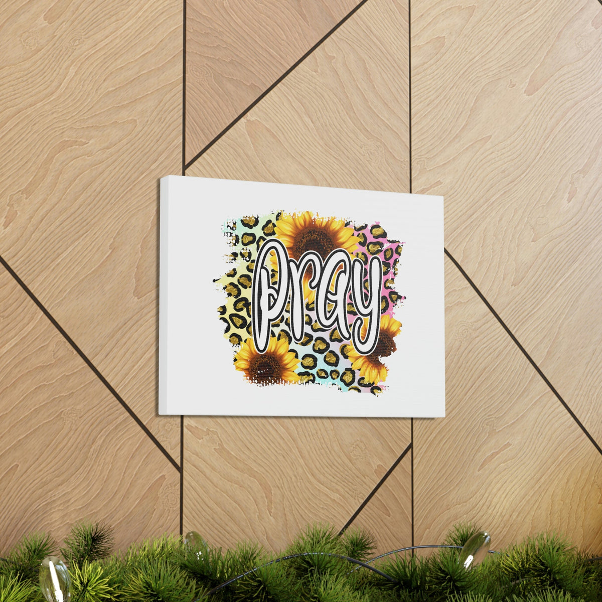 Scripture Walls Pray Colossians 4:2 Sunflower Leopard Christian Wall Art Bible Verse Print Ready to Hang Unframed-Express Your Love Gifts