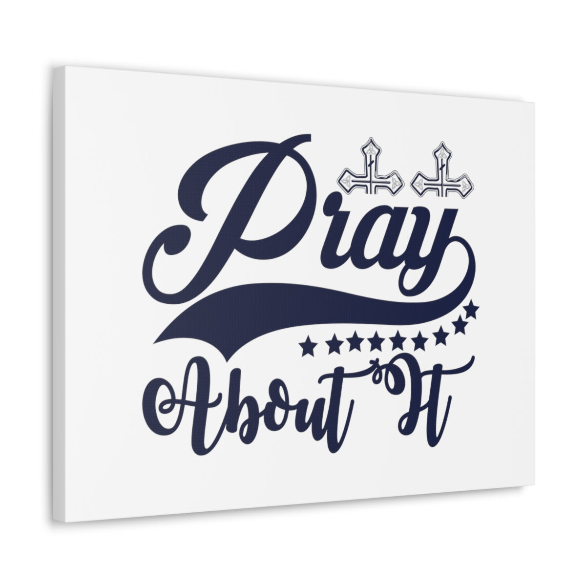 Scripture Walls Pray Cross 1 John 5:14 Christian Wall Art Bible Verse Print Ready to Hang Unframed-Express Your Love Gifts