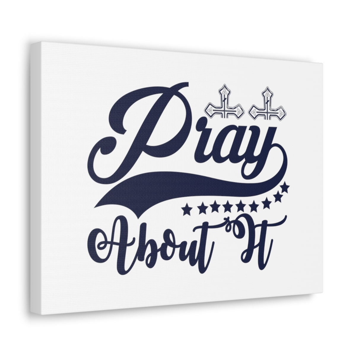 Scripture Walls Pray Cross 1 John 5:14 Christian Wall Art Bible Verse Print Ready to Hang Unframed-Express Your Love Gifts