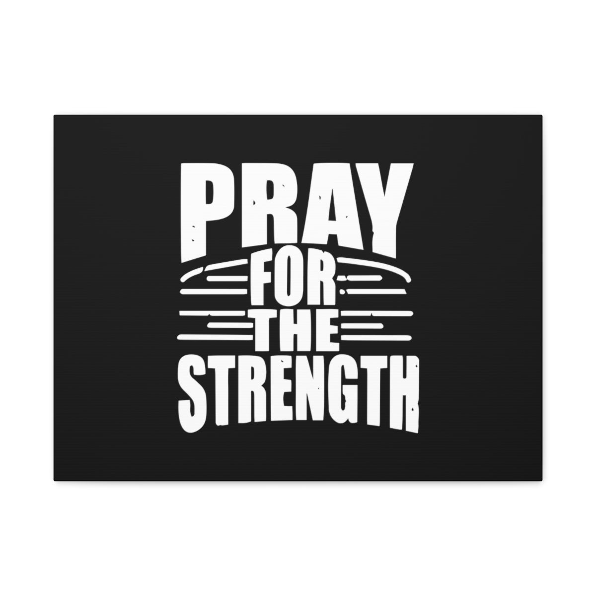 Scripture Walls Pray For The Strength Isaiah 41:10 Black Christian Wall Art Bible Verse Print Ready to Hang Unframed-Express Your Love Gifts