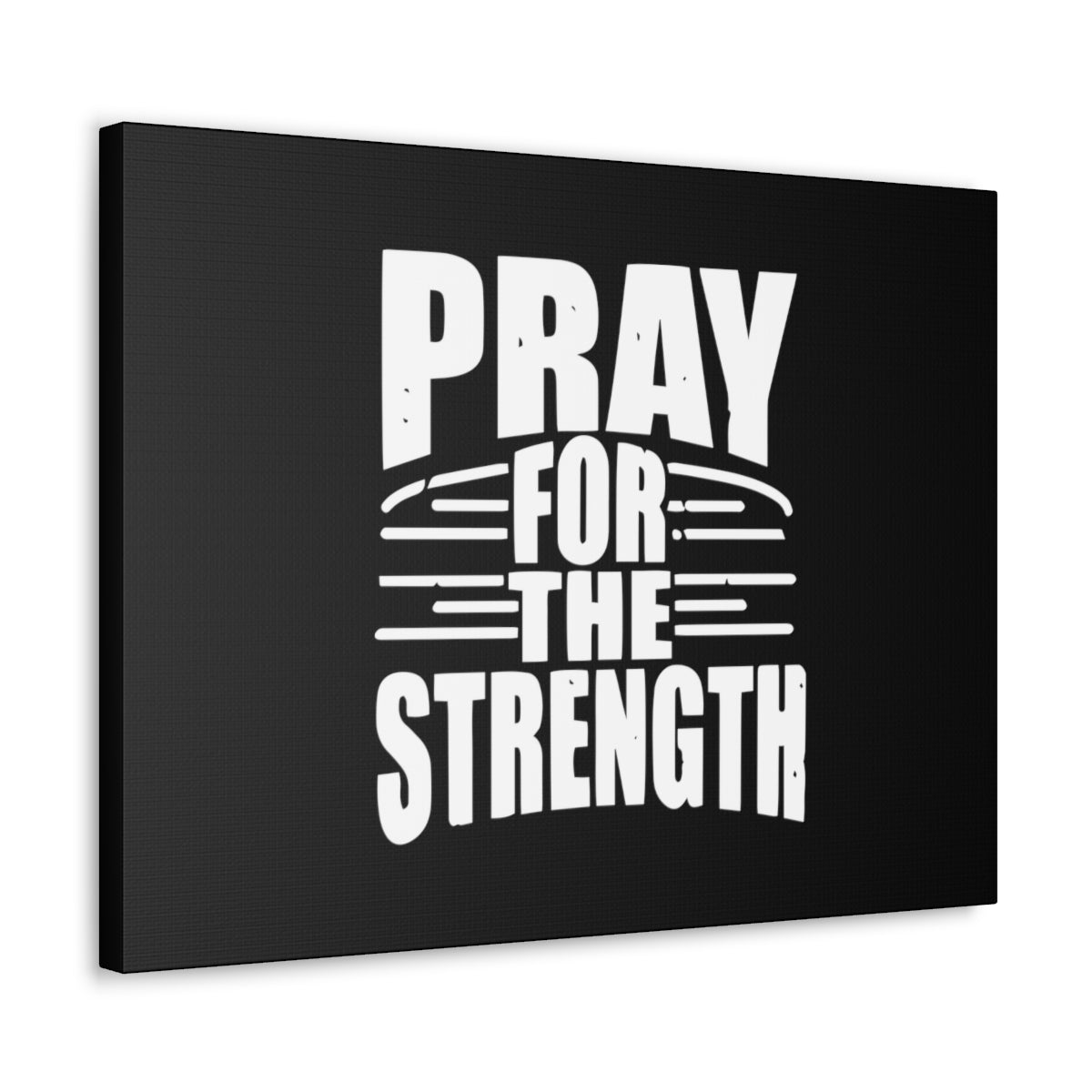 Scripture Walls Pray For The Strength Isaiah 41:10 Black Christian Wall Art Bible Verse Print Ready to Hang Unframed-Express Your Love Gifts