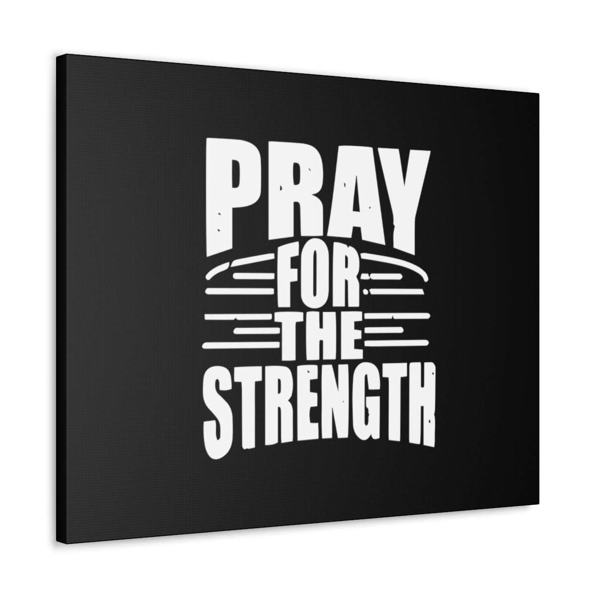 Scripture Walls Pray For The Strength Isaiah 41:10 Black Christian Wall Art Bible Verse Print Ready to Hang Unframed-Express Your Love Gifts