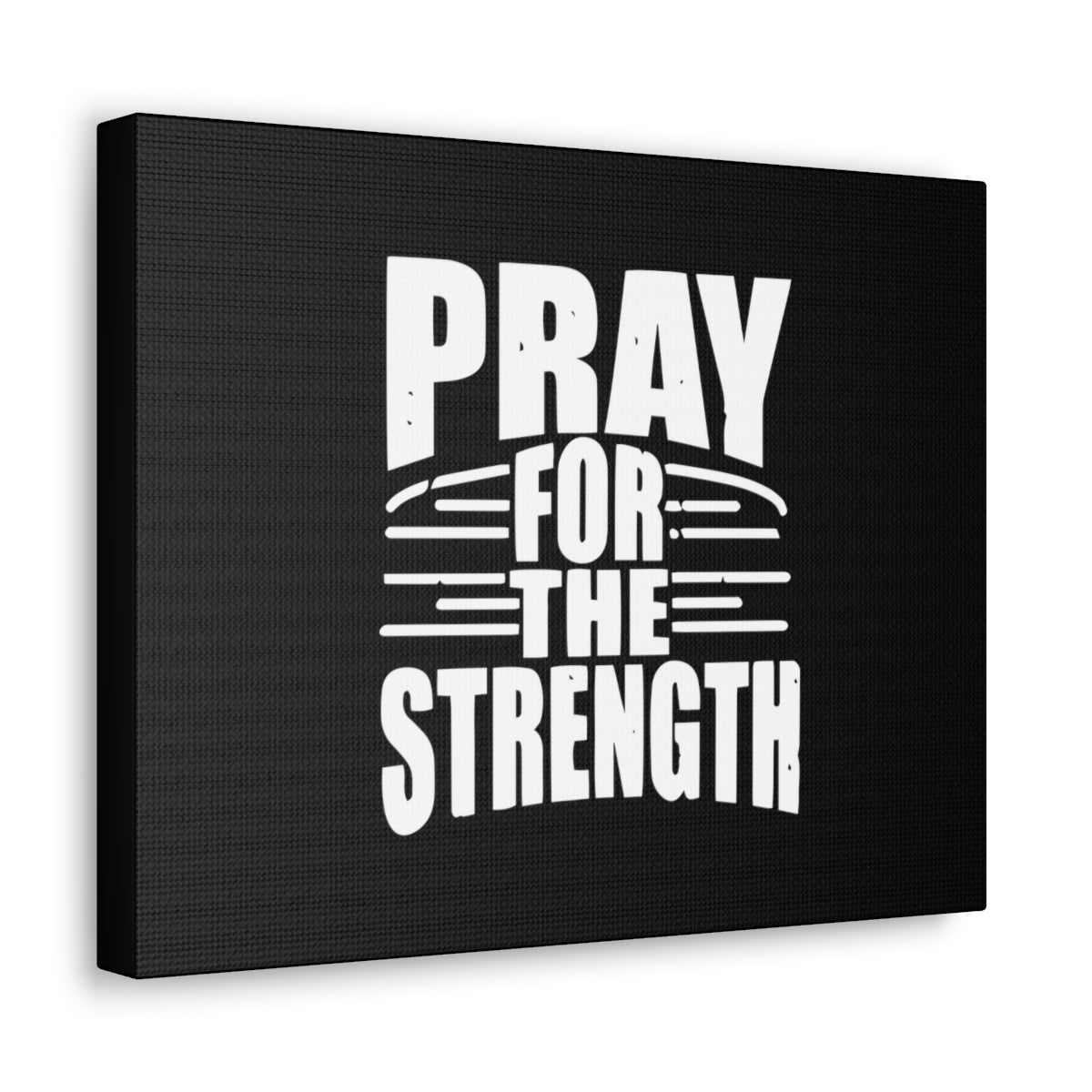 Scripture Walls Pray For The Strength Isaiah 41:10 Black Christian Wall Art Bible Verse Print Ready to Hang Unframed-Express Your Love Gifts