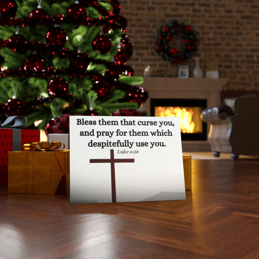 Scripture Walls Pray For Them Luke 6:28 Bible Verse Canvas Christian Wall Art Ready to Hang Unframed-Express Your Love Gifts