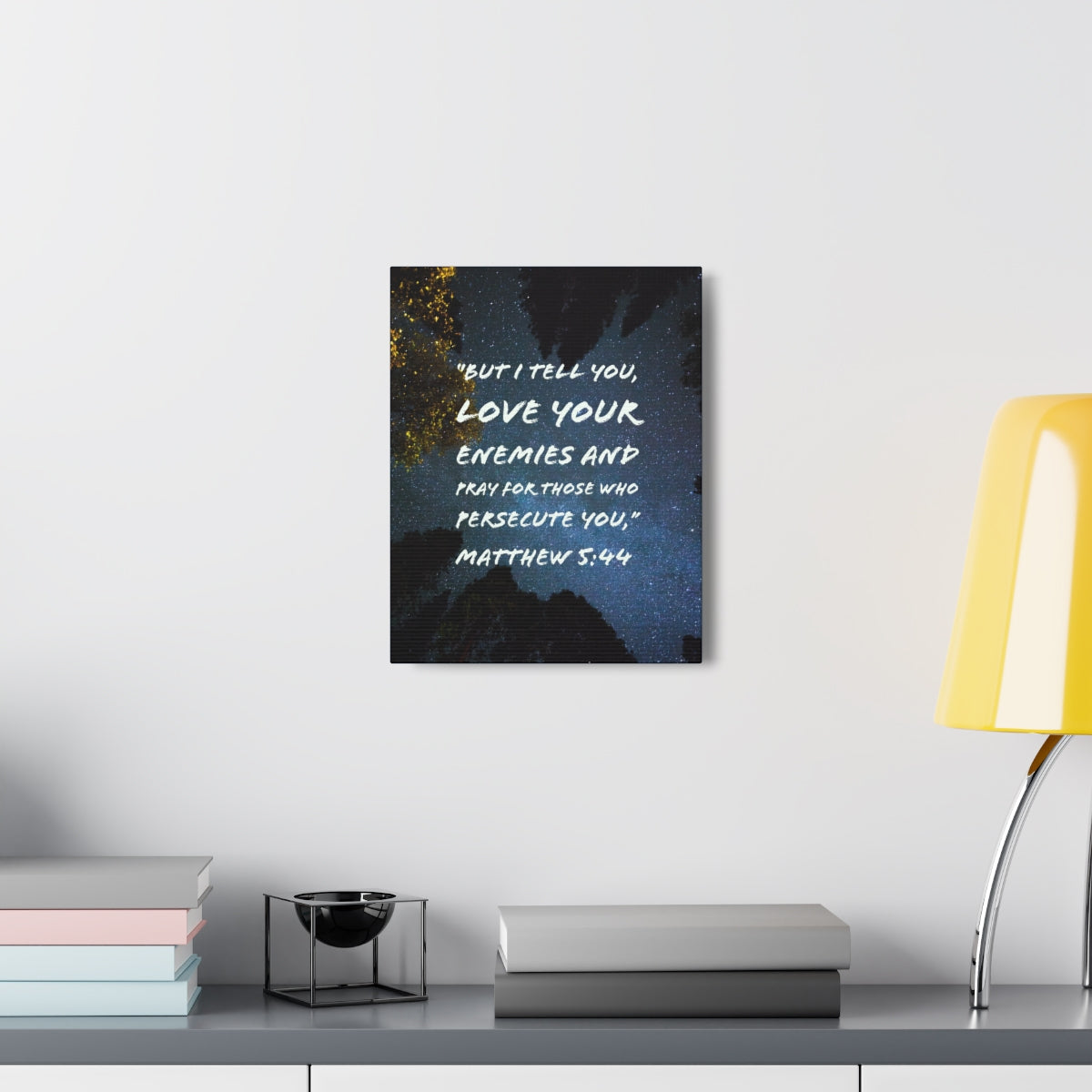 Scripture Walls Pray For Those Matthew 5:44 Bible Verse Canvas Christian Wall Art Bible Verse Print Ready To Hang Unframed-Express Your Love Gifts