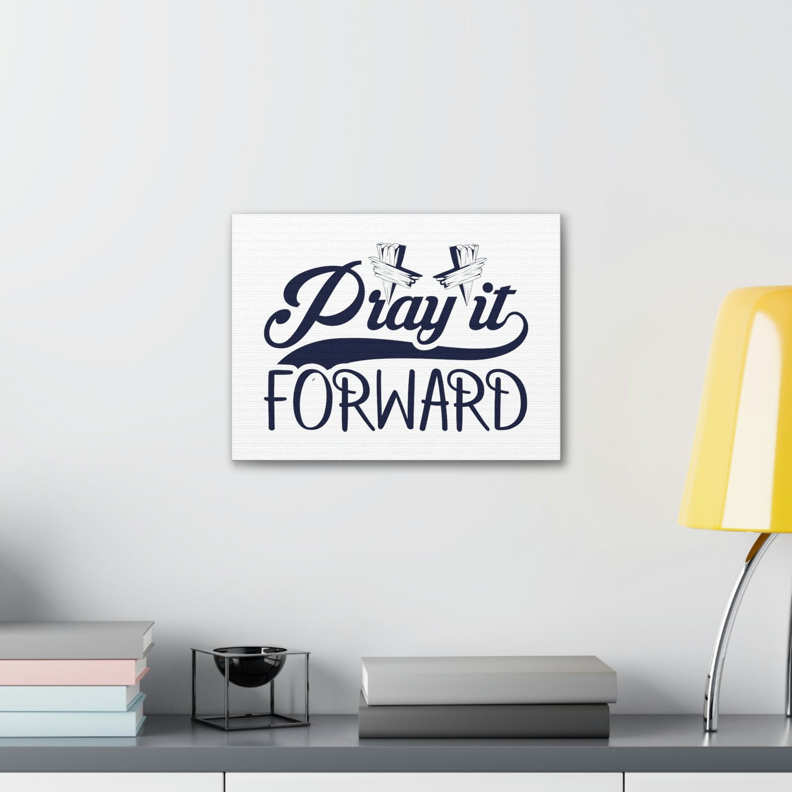 Scripture Walls Pray It Forward 1 Thessalonians 5:17 Blue Christian Wall Art Bible Verse Print Ready to Hang Unframed-Express Your Love Gifts