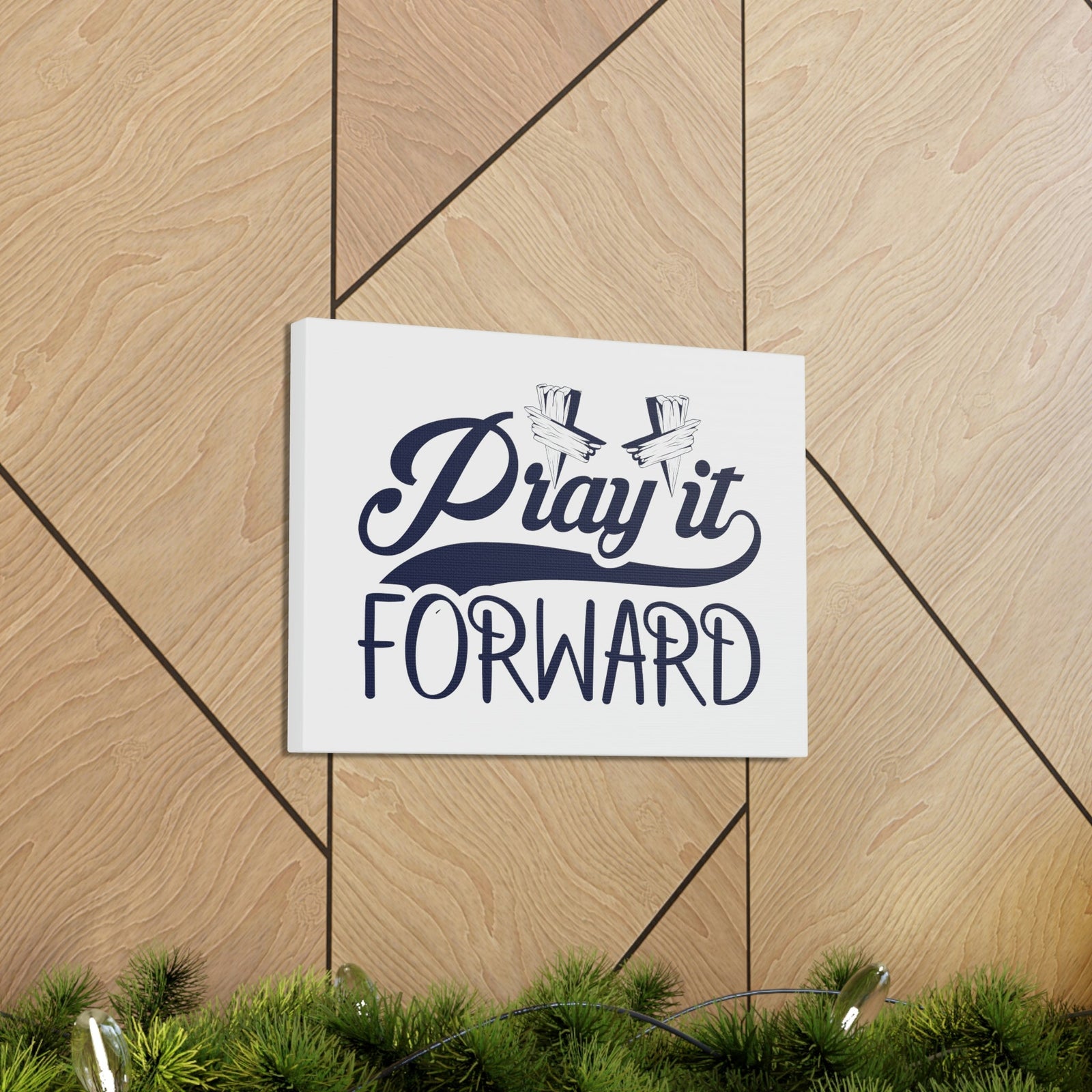 Scripture Walls Pray It Forward 1 Thessalonians 5:17 Blue Christian Wall Art Bible Verse Print Ready to Hang Unframed-Express Your Love Gifts