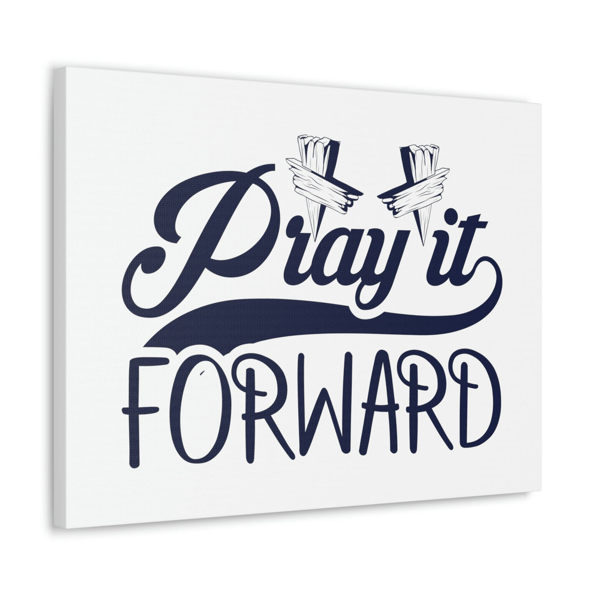 Scripture Walls Pray It Forward 1 Thessalonians 5:17 Blue Christian Wall Art Bible Verse Print Ready to Hang Unframed-Express Your Love Gifts